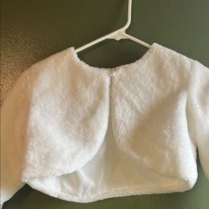 Cozy White Kids Cape